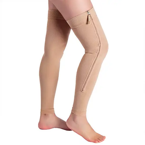 Footless Support Stockings with Zippers 丨Rongrong